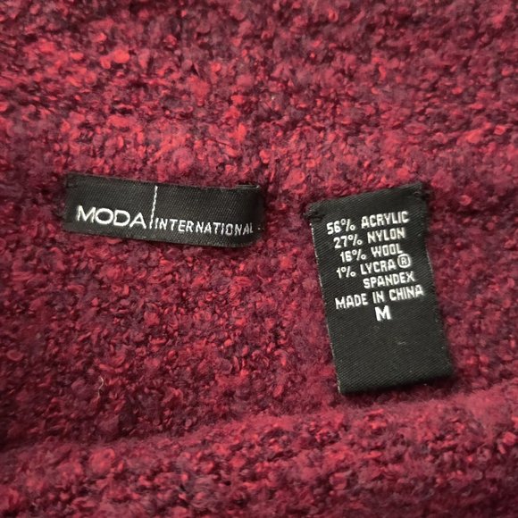 Moda International Merlot Cowl Neck Sweater - Picture 8 of 9